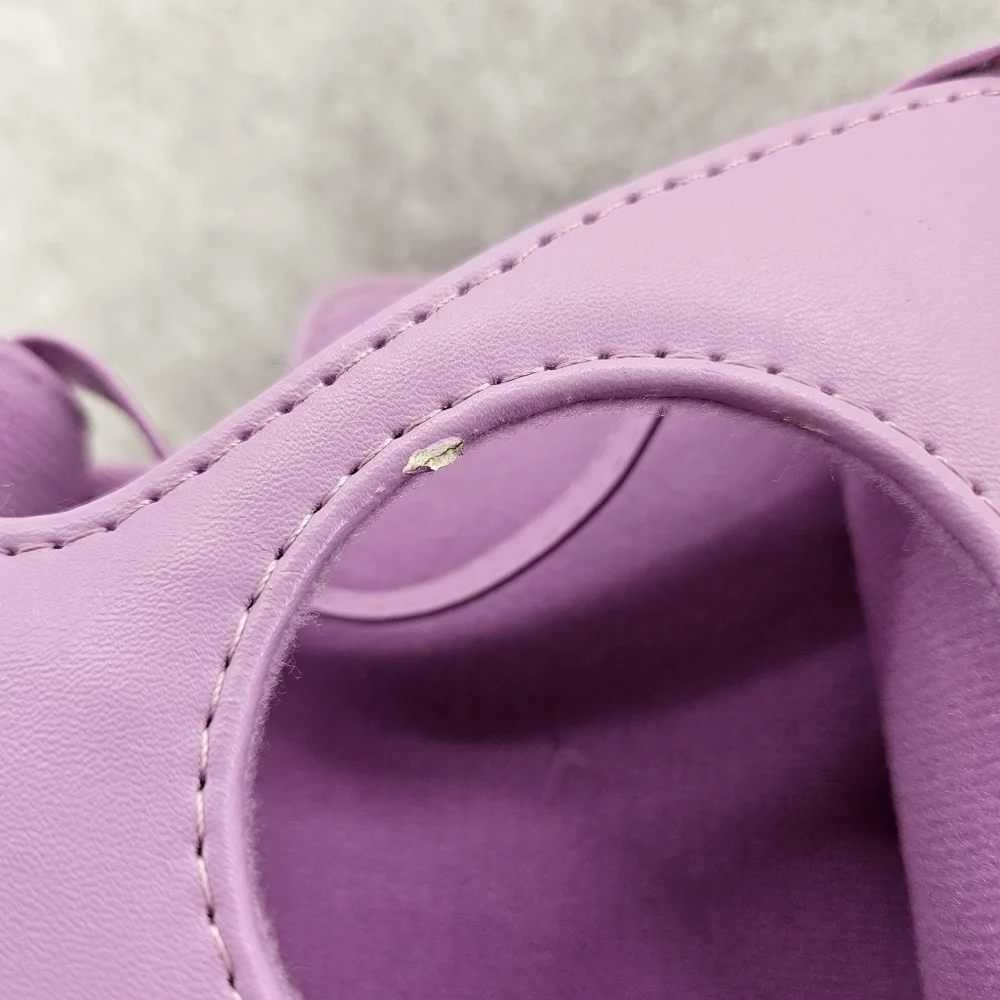 Fujifilm Instax Camera Case Mini Purple‎ Adjustable Strap Leather COVER ONLY